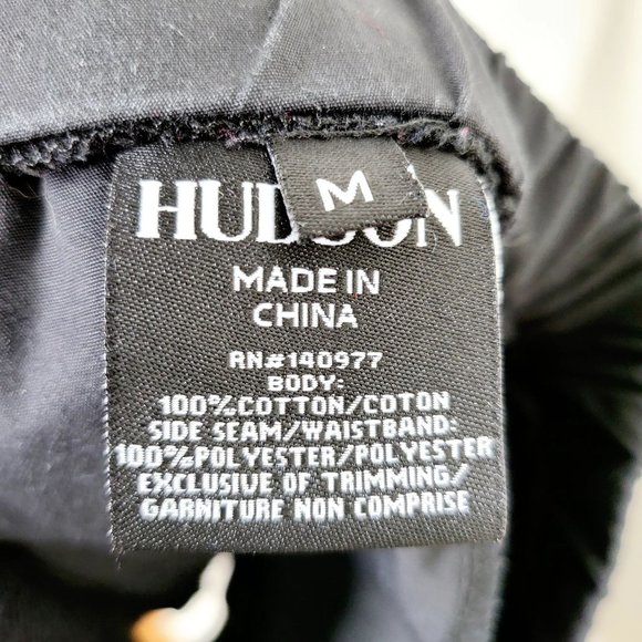 NEW HUDSON Kid's Black Jogger Shorts MEDIUM Knit Bermuda Mid Rise Boho Stretch - Picture 8 of 9
